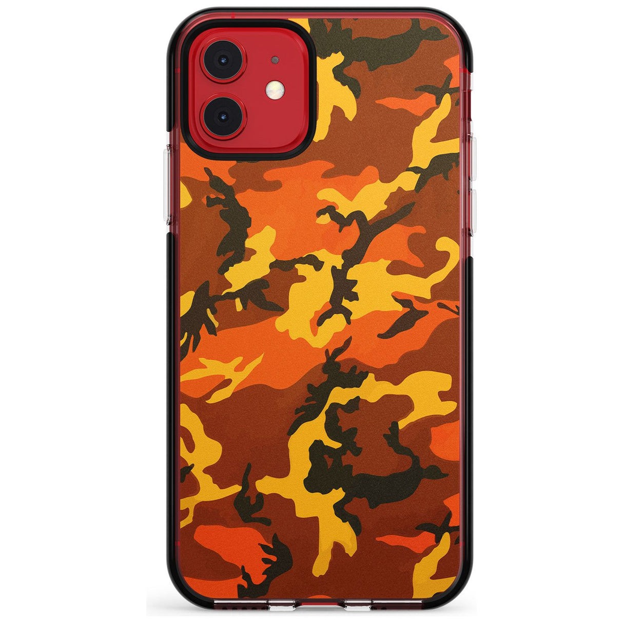 Orange Camo Black Impact Phone Case for iPhone 11 Pro Max