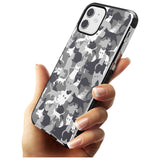 Dark Grey Cat Camouflage Pattern iPhone Case   Phone Case - Case Warehouse