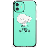 Home Is Where the Cat is Pink Fade Impact Phone Case for iPhone 11 Pro Max