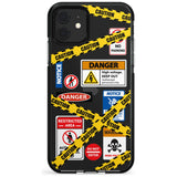 CAUTION Pink Fade Impact Phone Case for iPhone 11 Pro Max