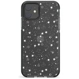 White Stars on Clear Impact Phone Case for iPhone 11, iphone 12