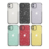 White Stars on Clear Impact Phone Case for iPhone 11, iphone 12