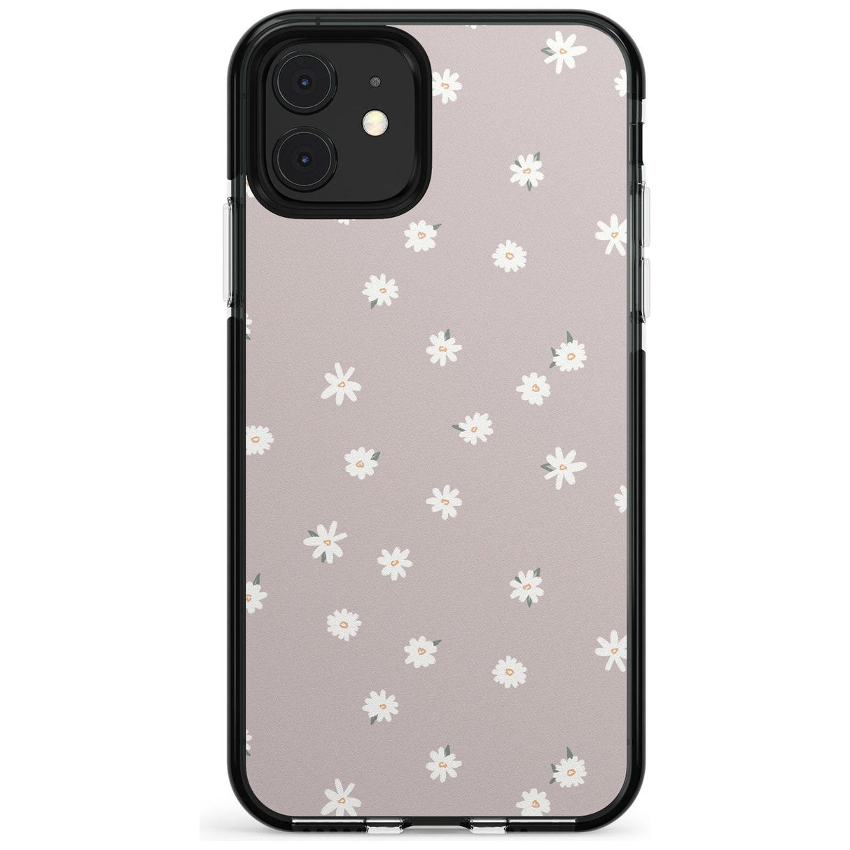 Painted Daises - Dark Pink Cute Floral Design Pink Fade Impact Phone Case for iPhone 11 Pro Max