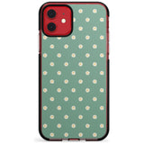 Daisy Pattern - Teal Cute Floral Daisy Design Pink Fade Impact Phone Case for iPhone 11 Pro Max