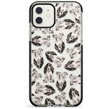 Cocker Spaniel (Black) Watercolour Dog Pattern Black Impact Phone Case for iPhone 11