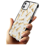 Golden Retriever Watercolour Dog Pattern Black Impact Phone Case for iPhone 11