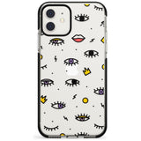 Eyes & Lips Icons iPhone Case  Black Impact Phone Case - Case Warehouse