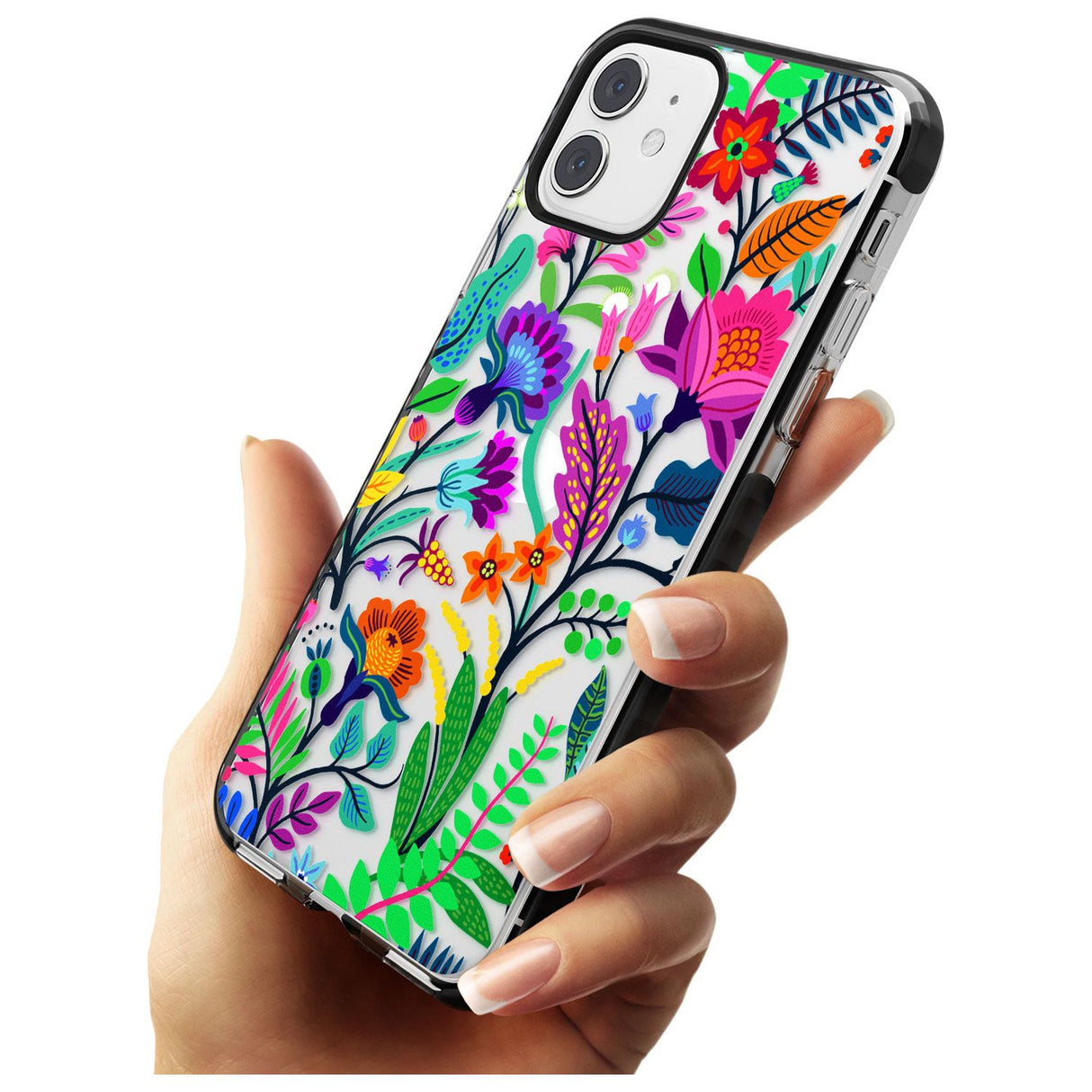 Floral Vibe Black Impact Phone Case for iPhone 11 Pro Max