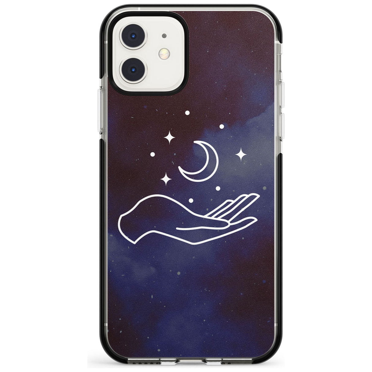 Floating Moon Above Hand Pink Fade Impact Phone Case for iPhone 11 Pro Max