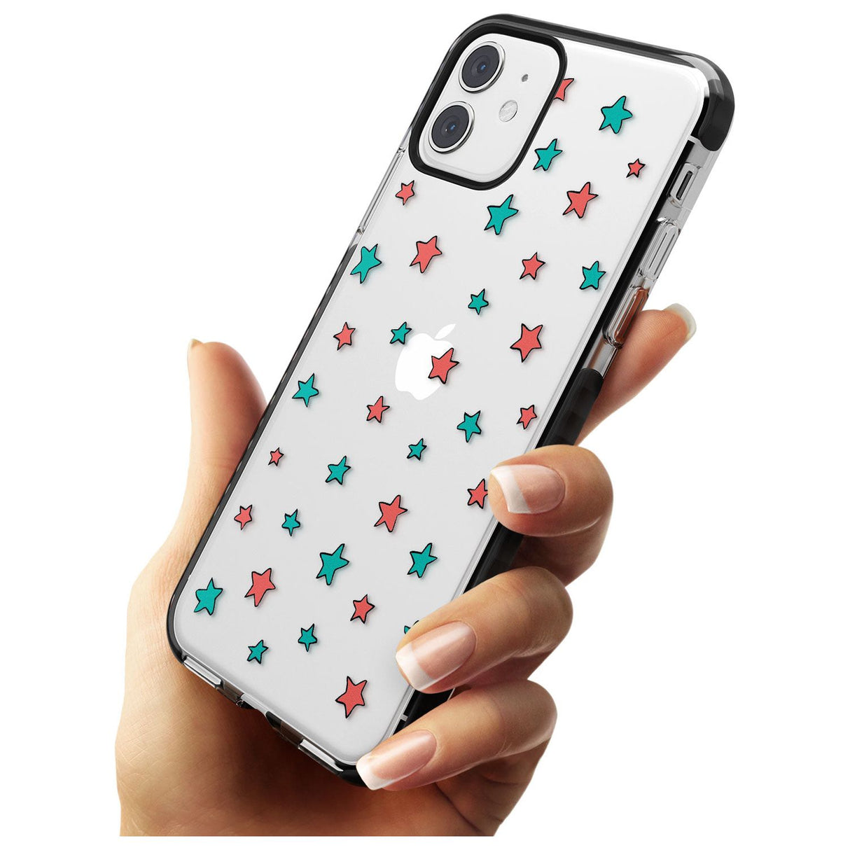 Heartstopper Stars Pattern Black Impact Phone Case for iPhone 11 Pro Max