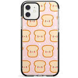 Bread Faces Kawaii Pattern Black Impact Phone Case for iPhone 11 Pro Max