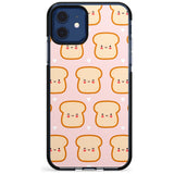 Bread Faces Kawaii Pattern Black Impact Phone Case for iPhone 11 Pro Max