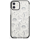 Adorable Mixed Animals Pattern (Clear) Black Impact Phone Case for iPhone 11