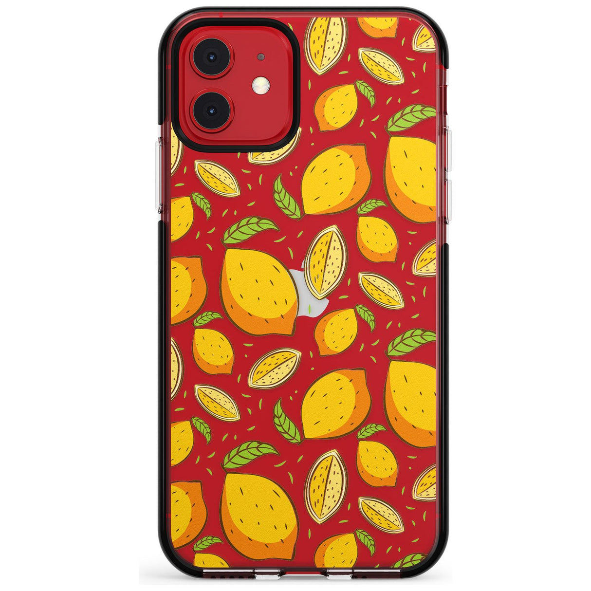 Lemon Pattern Black Impact Phone Case for iPhone 11 Pro Max