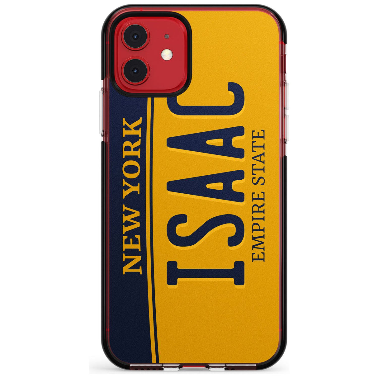 New York License Plate Pink Fade Impact Phone Case for iPhone 11 Pro Max