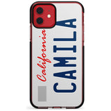 California License Plate Pink Fade Impact Phone Case for iPhone 11 Pro Max