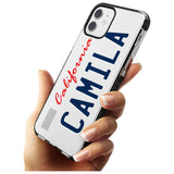 California License Plate Pink Fade Impact Phone Case for iPhone 11 Pro Max