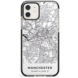 Map of Manchester, England Black Impact Phone Case for iPhone 11