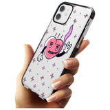 Rock n Roll Heart (Clear) Black Impact Phone Case for iPhone 11