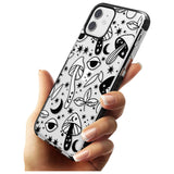 Psychedelic Mushrooms Pattern Black Impact Phone Case for iPhone 11 Pro Max