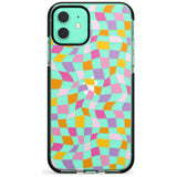 Wonky Squares Pattern Black Impact Phone Case for iPhone 11 Pro Max