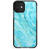 Bright Blue Onyx Marble Texture Pink Fade Impact Phone Case for iPhone 11 Pro Max