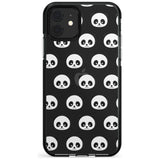 Panda Face Pattern Pink Fade Impact Phone Case for iPhone 11 Pro Max