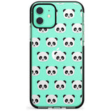 Panda Face Pattern Pink Fade Impact Phone Case for iPhone 11 Pro Max