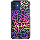 Rainbow Gradient Leopard Print Pink Fade Impact Phone Case for iPhone 11 Pro Max