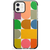 Abstract Retro Shapes: Rainbow Mix Pink Fade Impact Phone Case for iPhone 11 Pro Max