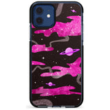 Pink Pattern Black Impact Phone Case for iPhone 11 Pro Max