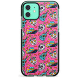 Pink Day of The Dead Pattern Black Impact Phone Case for iPhone 11 Pro Max