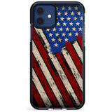 Distressed US Flag Black Impact Phone Case for iPhone 11 Pro Max