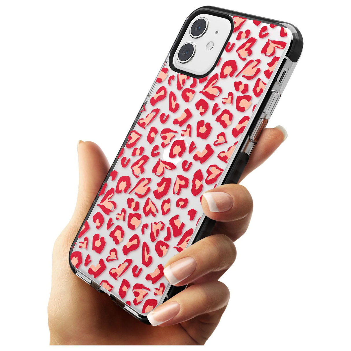 Heart Leopard Print Pink Fade Impact Phone Case for iPhone 11 Pro Max