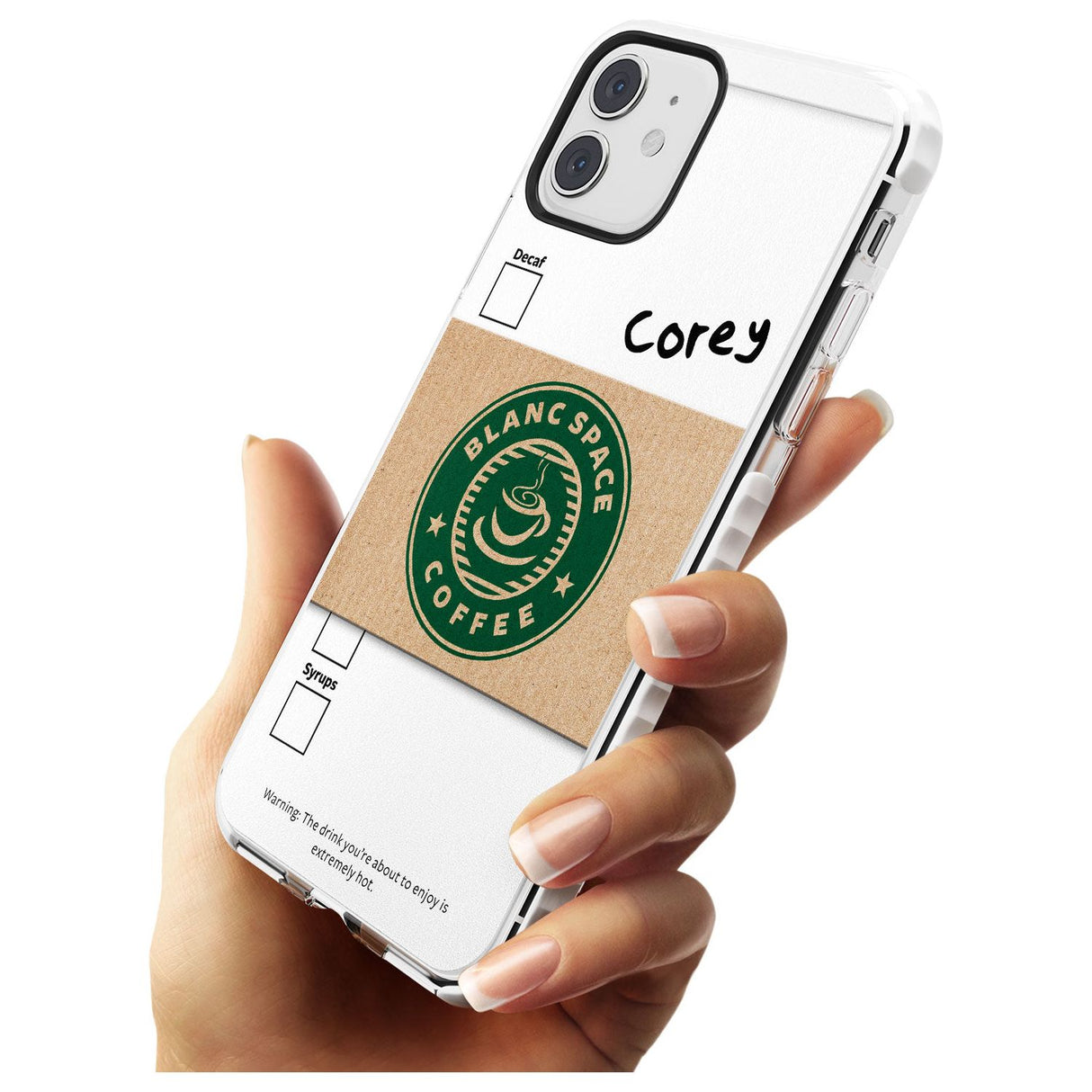 Personalised Coffee Cup Impact Phone Case for iPhone 11