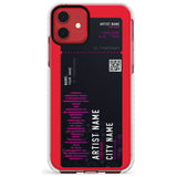 Personalised Concert Ticket Impact Phone Case for iPhone 11