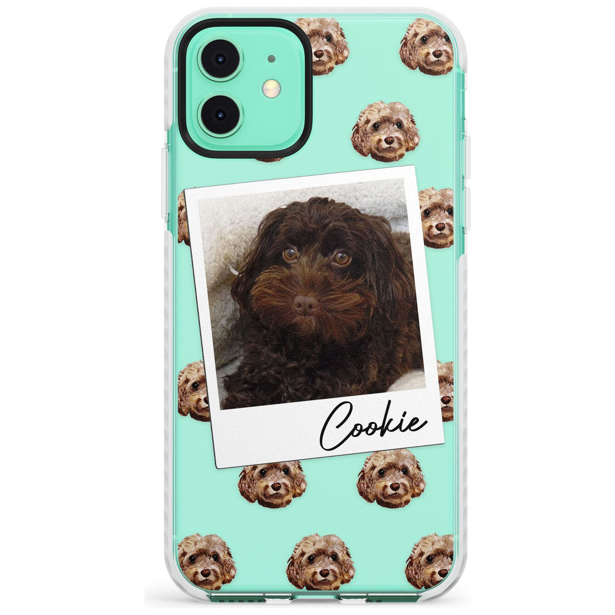 Cockapoo, Brown - Custom Dog Photo Slim TPU Phone Case for iPhone 11