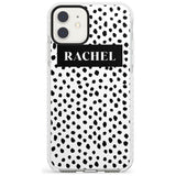 Black Bar & Dots iPhone Case  Impact Case Custom Phone Case - Case Warehouse