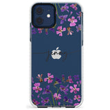 Custom Violet Flowers Slim TPU Phone Case for iPhone 11