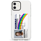 Personalised Hawaii Driving License Impact Phone Case for iPhone 11