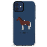 Personalised Brown Horse Impact Phone Case for iPhone 11