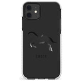 Personalised Black Horse Impact Phone Case for iPhone 11