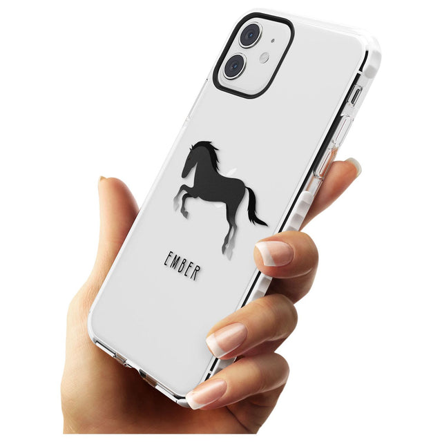 Personalised Black Horse Impact Phone Case for iPhone 11