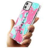 Turquoise & Pink - Marbled iPhone Case   Custom Phone Case - Case Warehouse