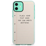 Custom School Paper Slim TPU Phone Case for iPhone 11