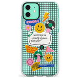 Custom Sticker Mix on Grid Slim TPU Phone Case for iPhone 11