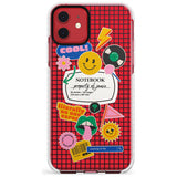 Custom Sticker Mix on Grid Slim TPU Phone Case for iPhone 11