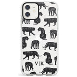 Tiger Silhouettes iPhone Case  Impact Case Custom Phone Case - Case Warehouse