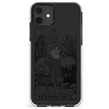 Temperance Tarot Card - Transparent Slim TPU Phone Case for iPhone 11