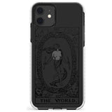 The World Tarot Card - Transparent Slim TPU Phone Case for iPhone 11